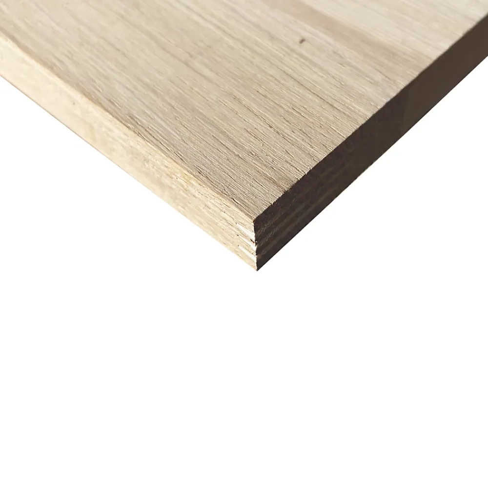 Wood&Sens Tablette Bois Et Mélaminé<Tablette Chêne Massif Abouté, L.80 cm x l.30 cm, Ep.18 mm