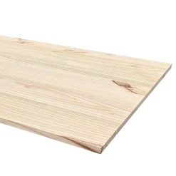 Tablette en pin noueux ISB 200 x 60 cm, ép.18 mm- Tablette Bois Et Mélaminé