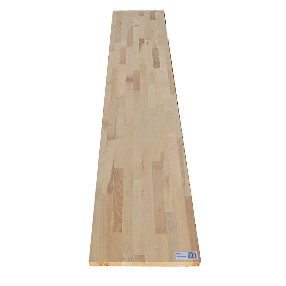 Wood&Sens Tablette Frêne bois massif, L.200 x l.40 cm, Ep.18 mm- Tablette Bois Et Mélaminé