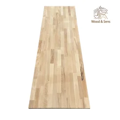 Wood&Sens Tablette Bois Et Mélaminé<Tablette Hêtre Massif Lamellé Collé Abouté, L.200 cm x l.60 cm, Ep.18 mm