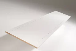 Tablette Bois Et Mélaminé<Tablette mélaminé blanc 2 champs pré-percée 250 x 50 cm, ép. 18mm