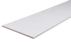 Tablette mélaminé blanc 40 x 250 cm, ép.1,8 cm- Tablette Bois Et Mélaminé