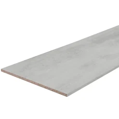 Tablette mélaminé béton Kala 50 x 250 cm,ép.1,8 cm- Tablette Bois Et Mélaminé