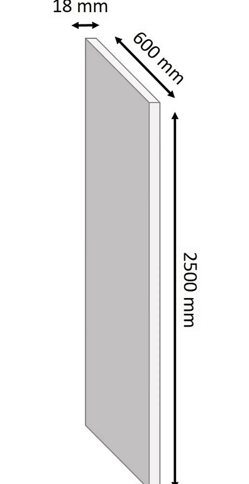 Tablette mélaminé chêne - 80 x 30 cm, ép.18 mm (vendu à la tablette)- Tablette Bois Et Mélaminé
