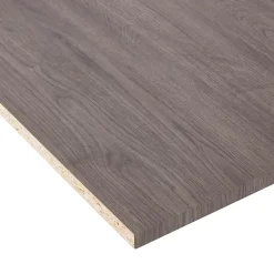 Tablette mélaminé chêne gris - 250 x 20 cm, ép.18 mm (vendu à la tablette)- Tablette Bois Et Mélaminé