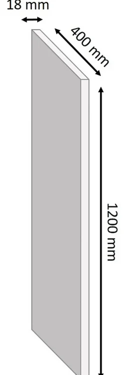 Tablette Bois Et Mélaminé<Tablette mélaminé chêne pâle, 120 x 40 cm, ép.18 mm