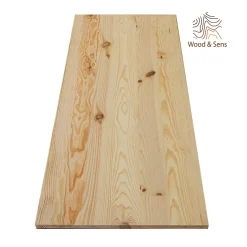 Wood&Sens Tablette Pin Rustique bois massif, L.120 x l.50 cm, Ep.22 mm- Tablette Bois Et Mélaminé