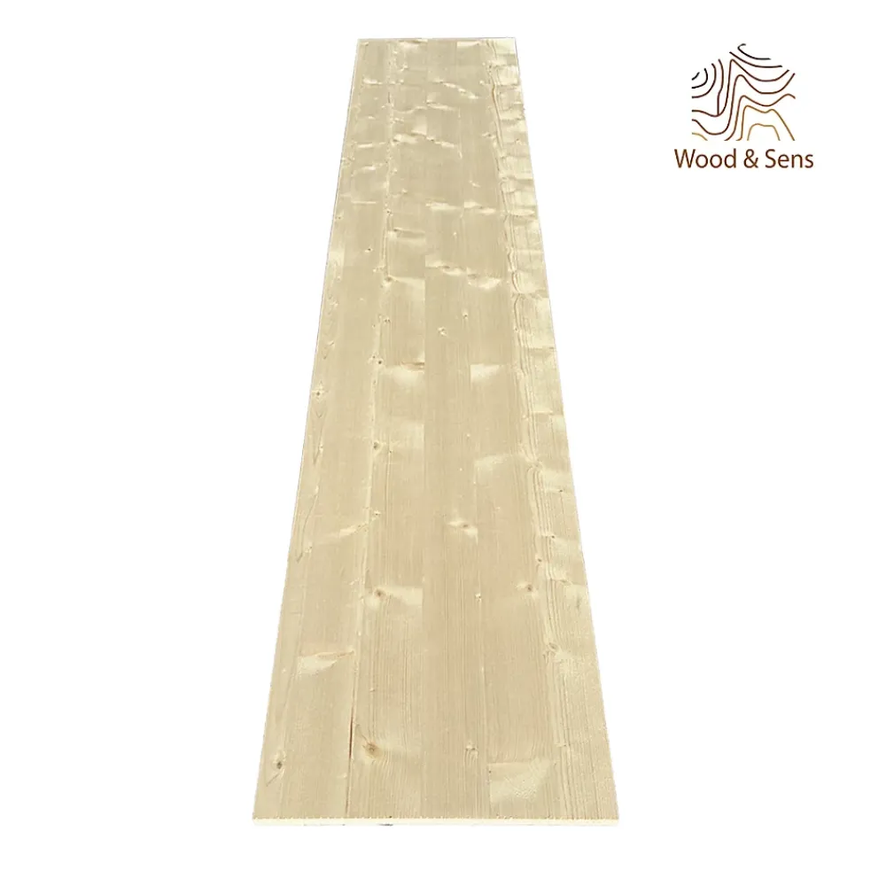 Wood&Sens Tablette Bois Et Mélaminé<Tablette Sapin bois massif, L.250 x l.40 cm, Ep.21 mm