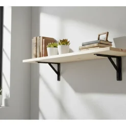Wood&Sens Tablette Bois Et Mélaminé<Tablette Sapin Rustique, L.80 cm x l.30 cm, Ep.18 mm