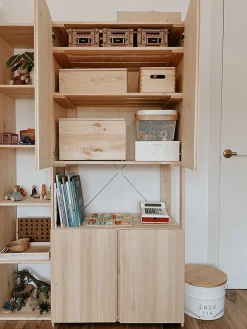 Astigarraga Kit Line Tablette supplémentaire en bois pour étagères NOVA, 73,5x37 cm- Tablette Bois Et Mélaminé