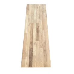 Wood&Sens Tablette Teck Massif Abouté, L.120 cm x l.30 cm, Ep.18 mm- Tablette Bois Et Mélaminé
