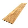 Wood&Sens Tablette Teck Massif Abouté, L.200 cm x l.50 cm, Ep.18 mm- Tablette Bois Et Mélaminé