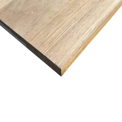 Wood&Sens Tablette Teck Massif Abouté, L.120 cm x l.40 cm, Ep.18 mm- Tablette Bois Et Mélaminé
