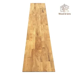 Wood&Sens Tablette Teck Massif Abouté, L.200 cm x l.40 cm, Ep.18 mm- Tablette Bois Et Mélaminé