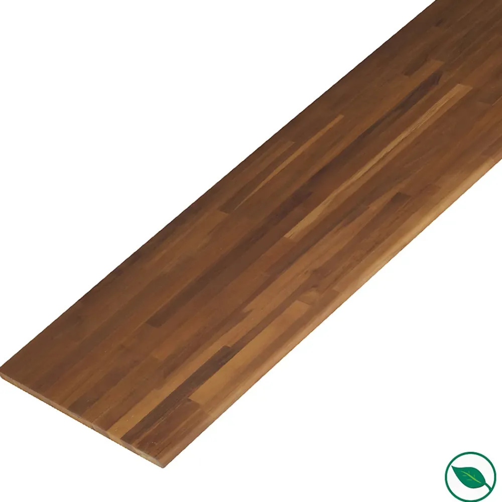 Forestea Tablette Teck massif Lamellé collé abouté 2000 x 150 x 18 mm- Tablette Bois Et Mélaminé