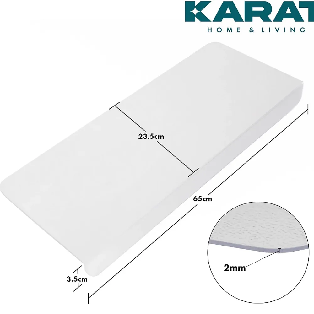 Floordirekt Accessoire D'Escalier<Tapis d'escalier Arktik Transparent Rectangulaire 23,5 x 65 cm -