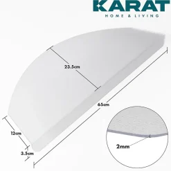 Floordirekt Accessoire D'Escalier<Tapis d'escalier Arktik Transparent Demi-circulaire 23,5 x 65 cm -