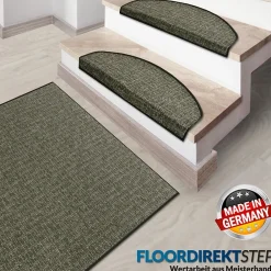 Floordirekt Accessoire D'Escalier<Tapis d'escalier Bermuda Vert Demi-circulaire -