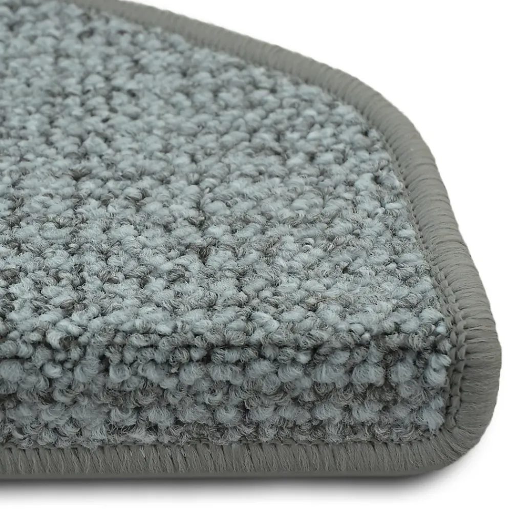 Floordirekt Accessoire D'Escalier<Tapis d'escalier Carlton Demi-circulaire Gris clair 23,5 x 65 cm -