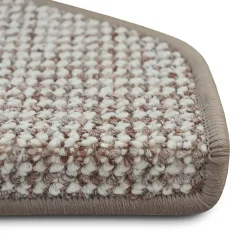 Floordirekt Accessoire D'Escalier<Tapis d'escalier Carlton Demi-circulaire Gris beige 23,5 x 65 cm -