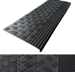 Floordirekt Accessoire D'Escalier<Tapis d'escalier extérieur, antidérapant, Diamond, 25 x 65 cm, 1 pièce -