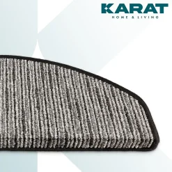 Floordirekt Accessoire D'Escalier<Tapis d'escalier Geneva Anthracite 23,5 X 65 cm Demi-rond