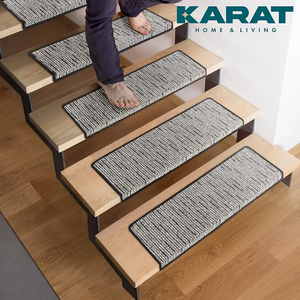Floordirekt Accessoire D'Escalier<Tapis d'escalier Geneva Anthracite 23,5 X 65 cm Rectangulaire