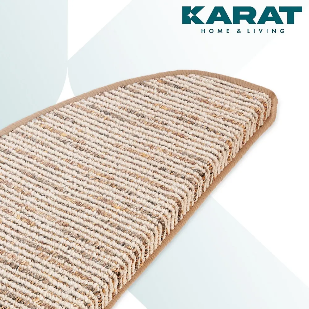 Floordirekt Accessoire D'Escalier<Tapis d'escalier Geneva Beige 23,5 X 65 cm Demi-rond