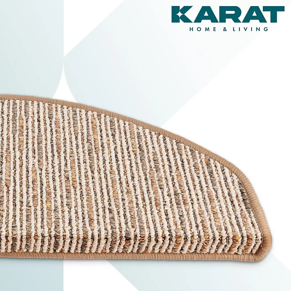 Floordirekt Accessoire D'Escalier<Tapis d'escalier Geneva Beige 23,5 X 65 cm Demi-rond