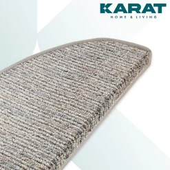 Floordirekt Accessoire D'Escalier<Tapis d'escalier Geneva Gris argenté 23,5 X 65 cm Demi-rond