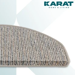 Floordirekt Accessoire D'Escalier<Tapis d'escalier Geneva Gris argenté 23,5 X 65 cm Demi-rond