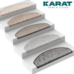 Floordirekt Accessoire D'Escalier<Tapis d'escalier Geneva Gris argenté 23,5 X 65 cm Demi-rond