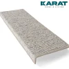 Floordirekt Tapis d'escalier Geneva Gris argenté 23,5 X 65 cm Rectangulaire- Accessoire D'Escalier