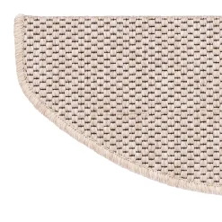 Floordirekt Accessoire D'Escalier<Tapis d'escalier Kalkutta Beige Demi-circulaire 23,5 x 65 cm