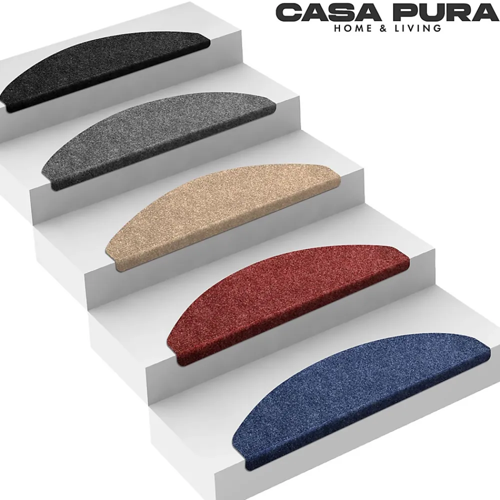 Floordirekt Accessoire D'Escalier<Tapis d'escalier Leipzig Installation adhésive Gris anthracite, 21 x 65 cm