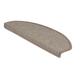 Floordirekt Accessoire D'Escalier<Tapis d'escalier London Beige 23,5 x 65 cm Demi-circulaire