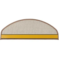 Floordirekt Accessoire D'Escalier<Tapis d'escalier London Beige 23,5 x 65 cm Demi-circulaire