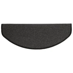 Floordirekt Tapis d'escalier London Gris anthracite 23,5 x 65 cm Demi-circulaire- Accessoire D'Escalier