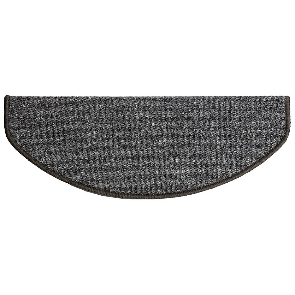 Floordirekt Accessoire D'Escalier<Tapis d'escalier London Gris foncé 23,5 x 65 cm Demi-circulaire
