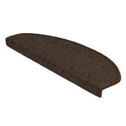 Floordirekt Accessoire D'Escalier<Tapis d'escalier London Marron foncé 23,5 x 65 cm Demi-circulaire
