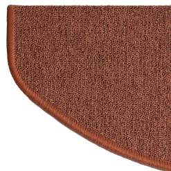 Floordirekt Tapis d'escalier London Terre 38 23,5 x 65 cm Demi-circulaire- Accessoire D'Escalier