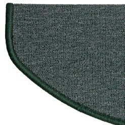 Floordirekt Tapis d'escalier London Vert 23,5 x 65 cm Demi-circulaire- Accessoire D'Escalier