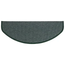 Floordirekt Tapis d'escalier London Vert 23,5 x 65 cm Demi-circulaire- Accessoire D'Escalier
