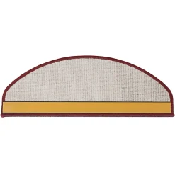 Floordirekt Accessoire D'Escalier<Tapis d'escalier London Vin rouge 23,5 x 65 cm Demi-circulaire