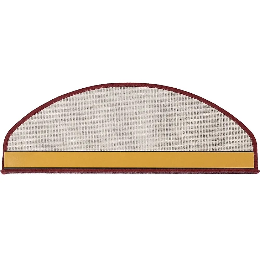 Floordirekt Accessoire D'Escalier<Tapis d'escalier London Vin rouge 23,5 x 65 cm Demi-circulaire