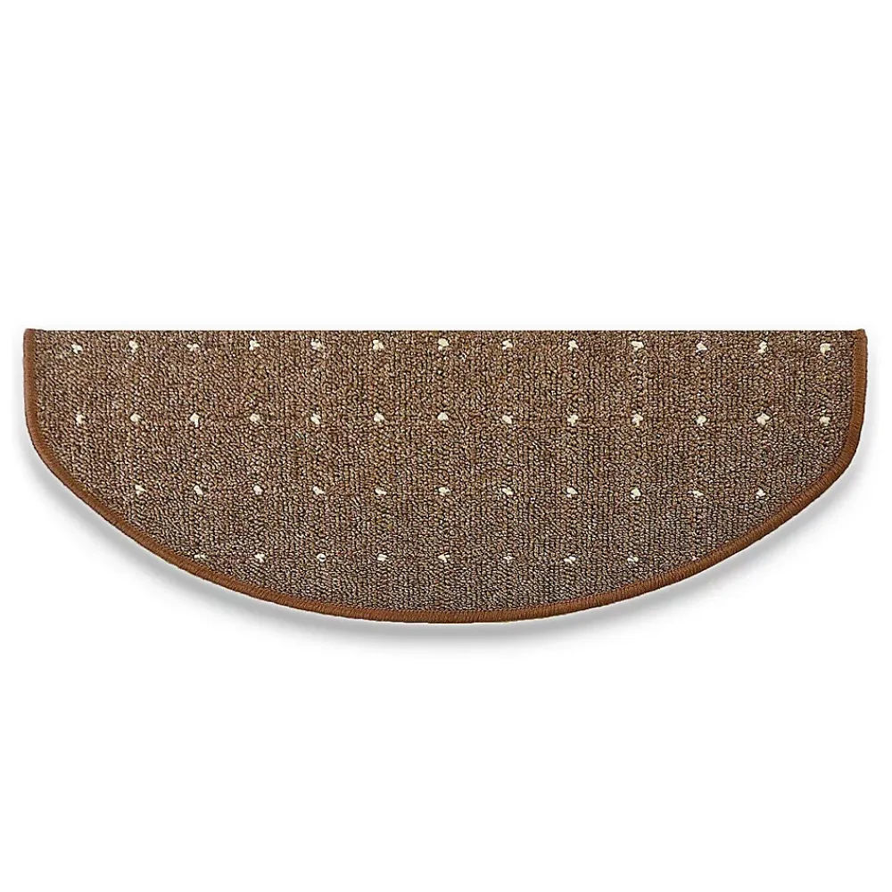 Floordirekt Tapis d'escalier Rapido Marron Demi-circulaire -- Accessoire D'Escalier