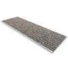 Floordirekt Tapis d'escalier sécurisé Avec rail en aluminium Gris anthracite 24 x 60 cm -- Accessoire D'Escalier