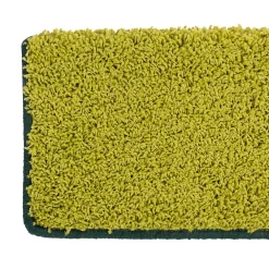 Floordirekt Tapis d'escalier Shaggy Barcelona Vert Rectangulaire 23,5 x 65 cm- Accessoire D'Escalier