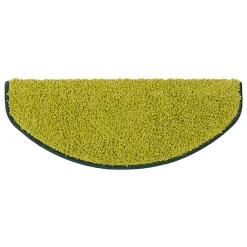 Floordirekt Accessoire D'Escalier<Tapis d'escalier Shaggy Barcelona Vert Demi-circulaire 23,5 x 65 cm