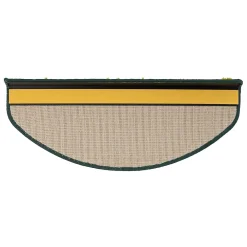 Floordirekt Accessoire D'Escalier<Tapis d'escalier Shaggy Barcelona Vert Demi-circulaire 23,5 x 65 cm